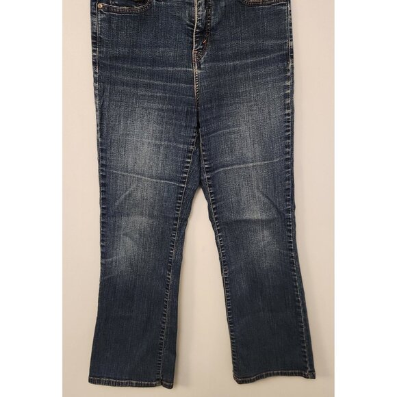 Levis 512 Jeans Perfectly Slimming Boot Cut Stretch Blue Denim Womens 8 S/C‎ EUC - Picture 5 of 15
